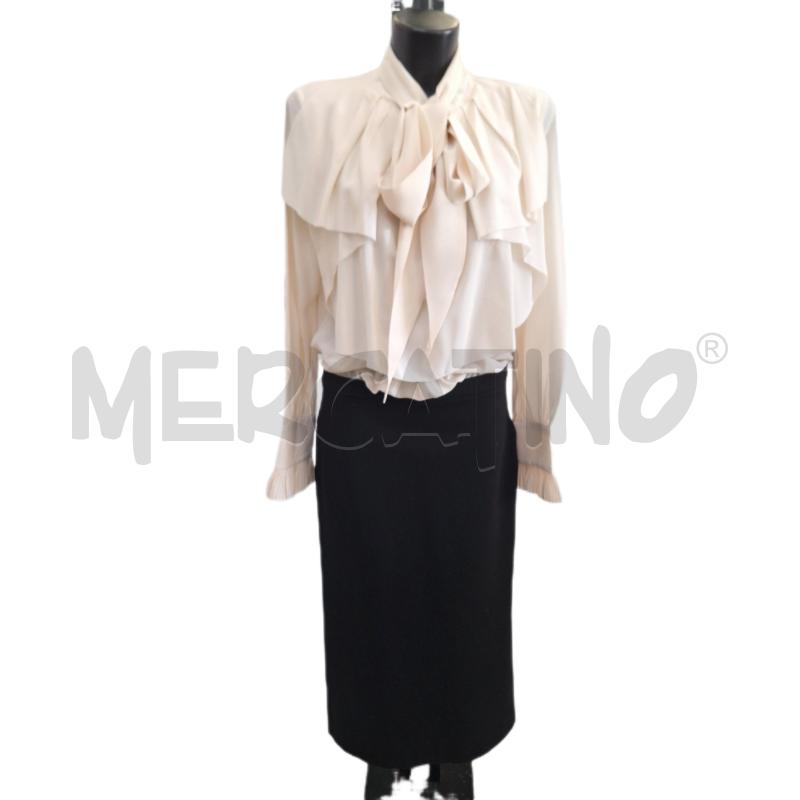 VESTITO DONNA TWIN-SET SIMONA BARBIERI BEIGE NERO | Mercatino dell'Usato Ottaviano 1