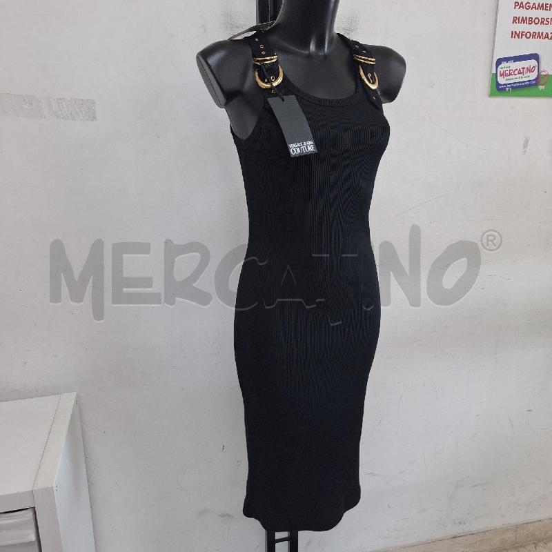 VESTITO DONNA VERSACE JEANS COUTURE NERO LUNGO NUOVO | Mercatino dell'Usato Ottaviano 5
