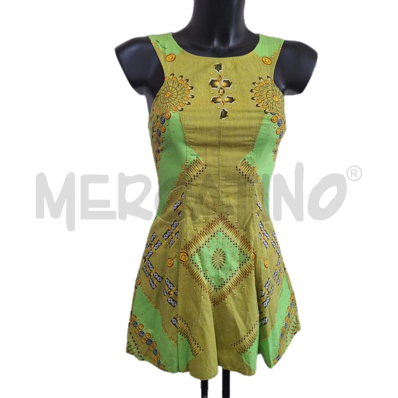 VESTITO DONNA VERSACE JEANS VERDE | Mercatino dell'Usato Ottaviano 1