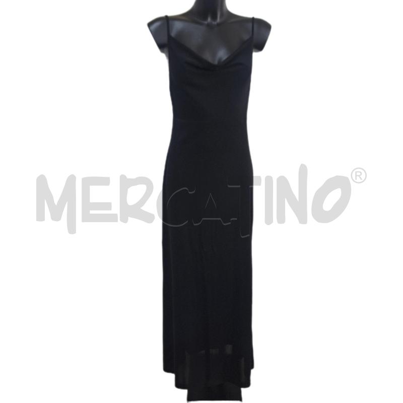 VESTITO DONNA VIA MONTENAPOLEONE NERO LUNGO | Mercatino dell'Usato Ottaviano 1