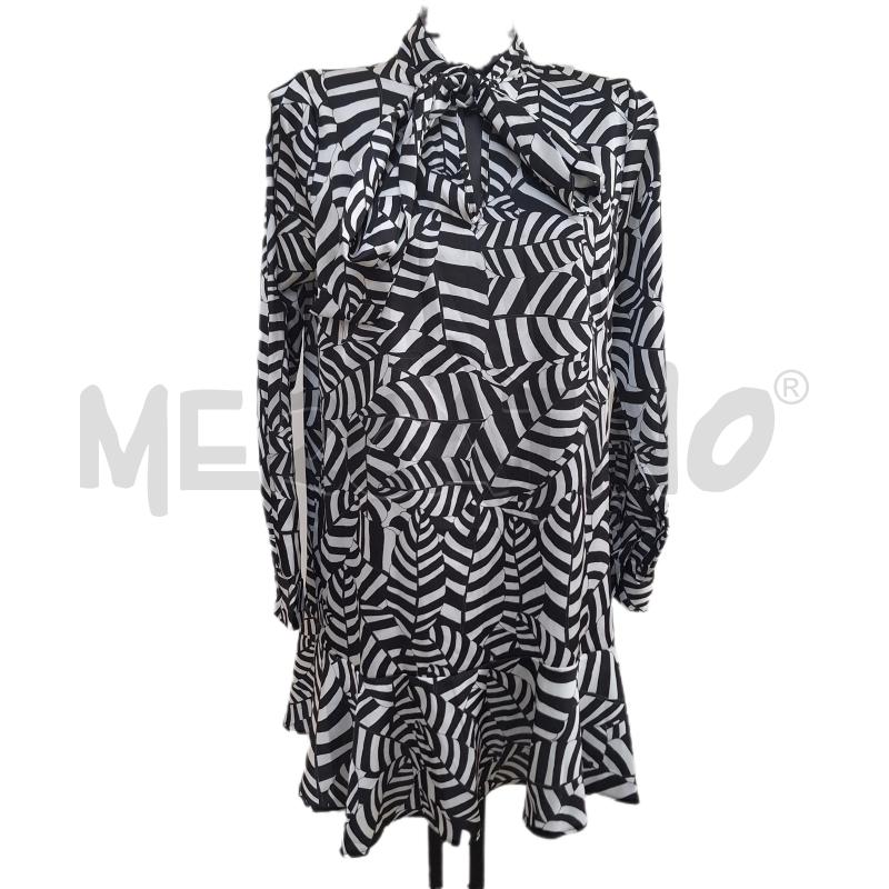 VESTITO DONNA VICBEE NERO BIANCO | Mercatino dell'Usato Ottaviano 1
