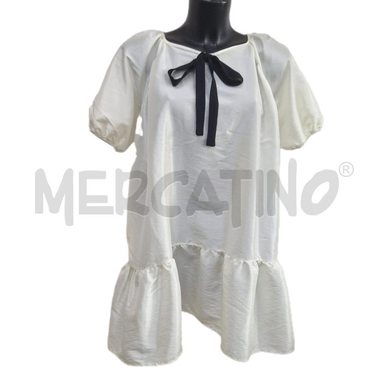 VESTITO DONNA VON LAM BIANCO AMPIO | Mercatino dell'Usato Ottaviano 1