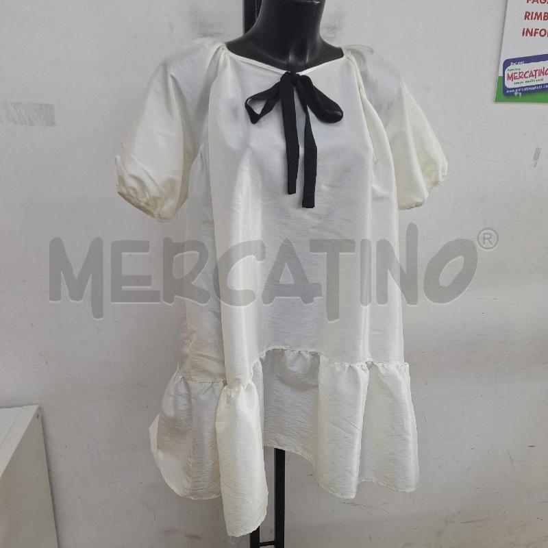 VESTITO DONNA VON LAM BIANCO AMPIO | Mercatino dell'Usato Ottaviano 2