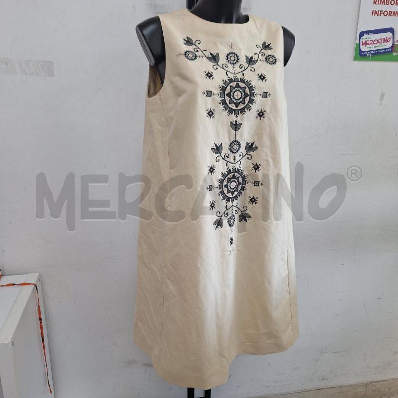 VESTITO DONNA WEEKEND MAXMARA BEIGE DISEGNI NERO | Mercatino dell'Usato Ottaviano 3