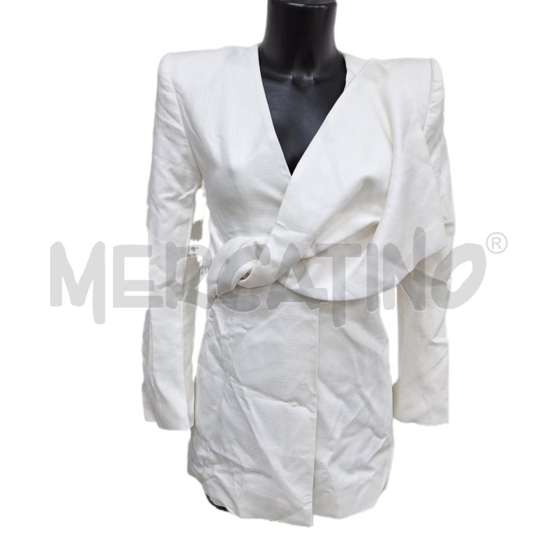 VESTITO DONNA ZARA BIANCO GIACCA | Mercatino dell'Usato Ottaviano 1