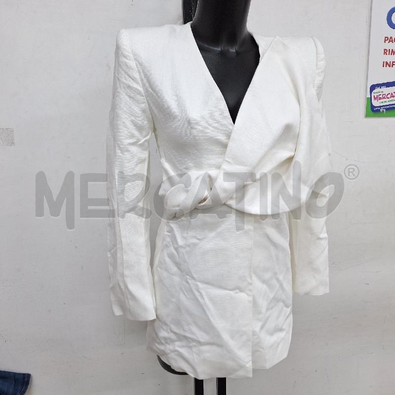 VESTITO DONNA ZARA BIANCO GIACCA | Mercatino dell'Usato Ottaviano 3