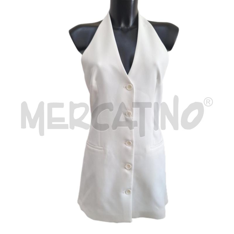 VESTITO DONNA ZARA BIANCO SCOLLO AM | Mercatino dell'Usato Ottaviano 1