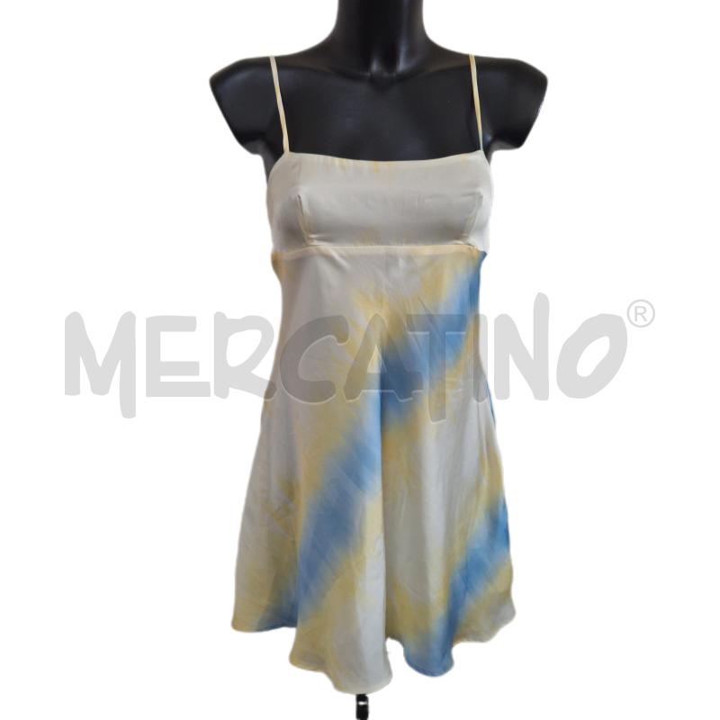 VESTITO DONNA ZARA GIALLO CELESTE SFUMATO | Mercatino dell'Usato Ottaviano 1