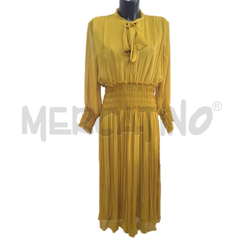 VESTITO DONNA ZARA GIALLO LUNGO VELO | Mercatino dell'Usato Ottaviano 1