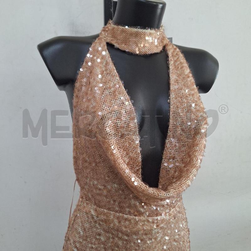 VESTITO DONNA ZARA LUNGO PAILLETTES ROSA | Mercatino dell'Usato Ottaviano 4