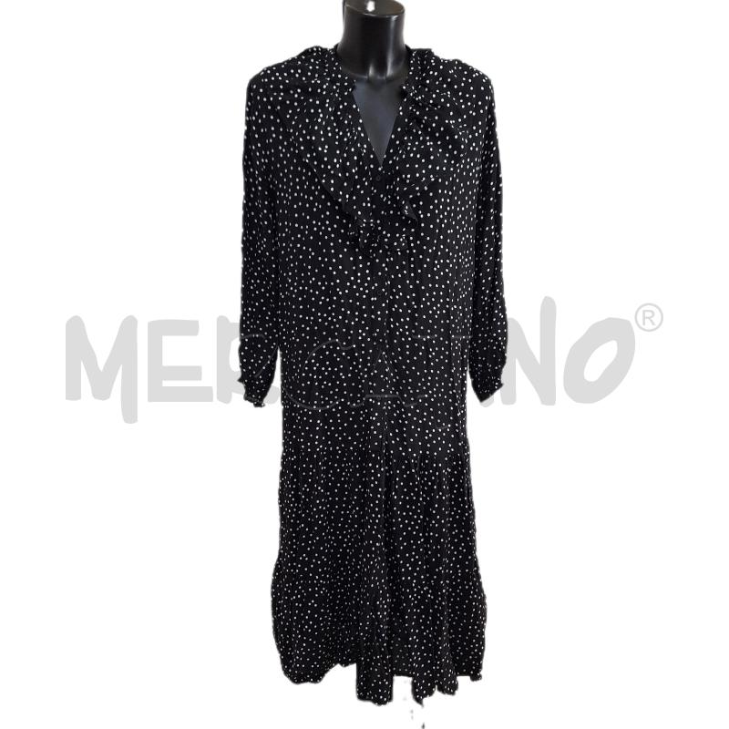 VESTITO DONNA ZARA NERO LUNGO POIS | Mercatino dell'Usato Ottaviano 1