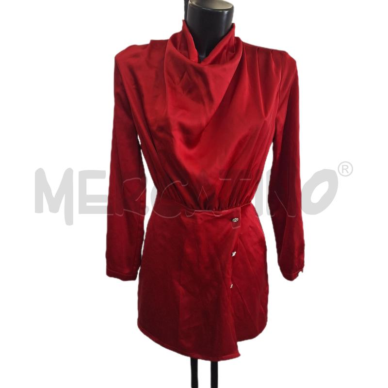 VESTITO DONNA ZARA ROSSO NUOVO BOTTONI STRASS | Mercatino dell'Usato Ottaviano 1
