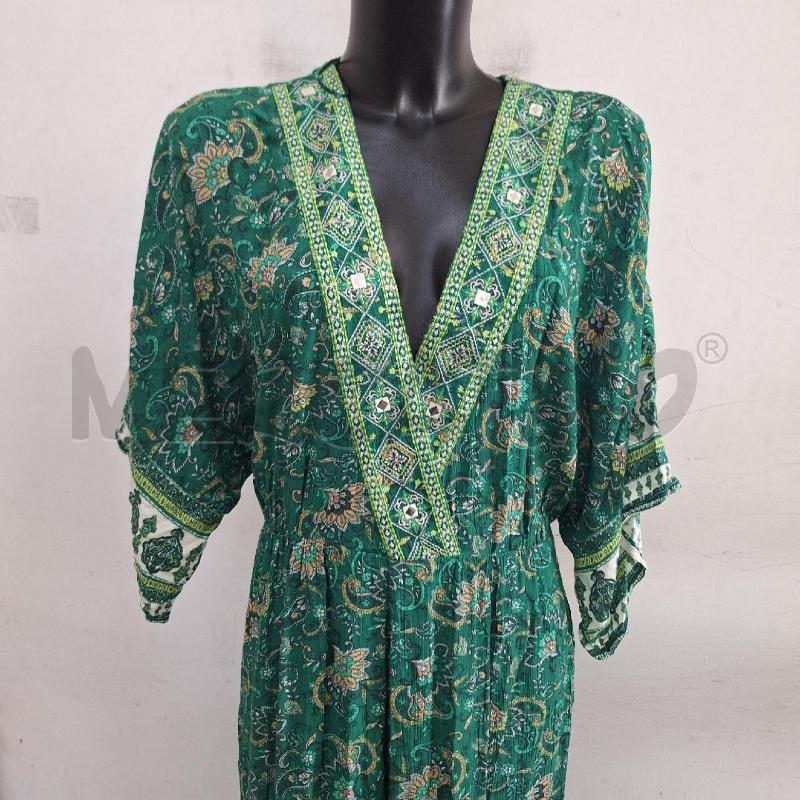 VESTITO DONNA ZARA VERDE LUNGO GHIRIGORI NUOVO | Mercatino dell'Usato Ottaviano 2
