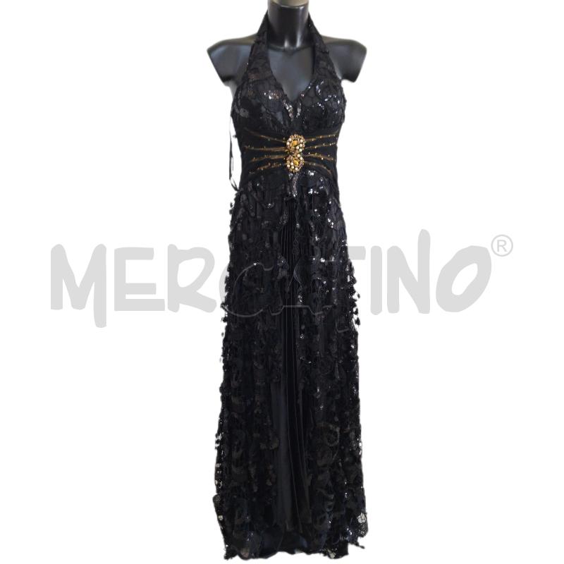 VESTITO DONNA ZM WOMAN NERO LUNGO PAILLETTES  | Mercatino dell'Usato Ottaviano 1
