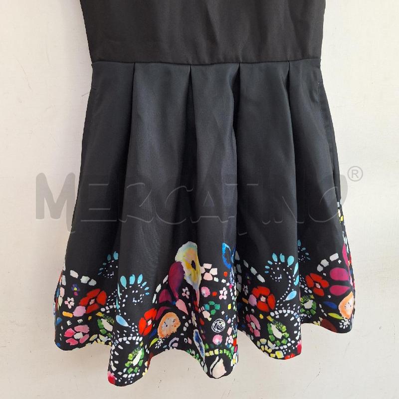 VESTITO FUN&FUN NERO FIORI | Mercatino dell'Usato Ottaviano 2