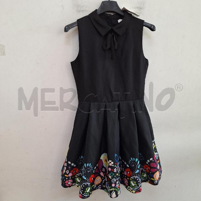 VESTITO FUN&FUN NERO FIORI | Mercatino dell'Usato Ottaviano 3