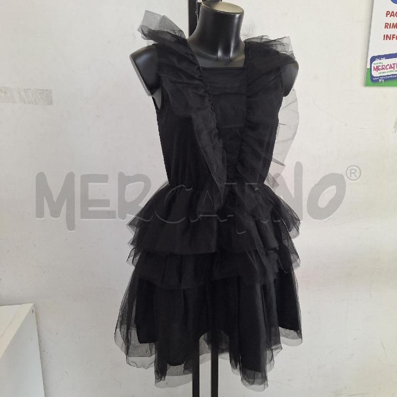 VESTITO RAGAZZA LIUJO MILANO NERO VELATO BALZE | Mercatino dell'Usato Ottaviano 2