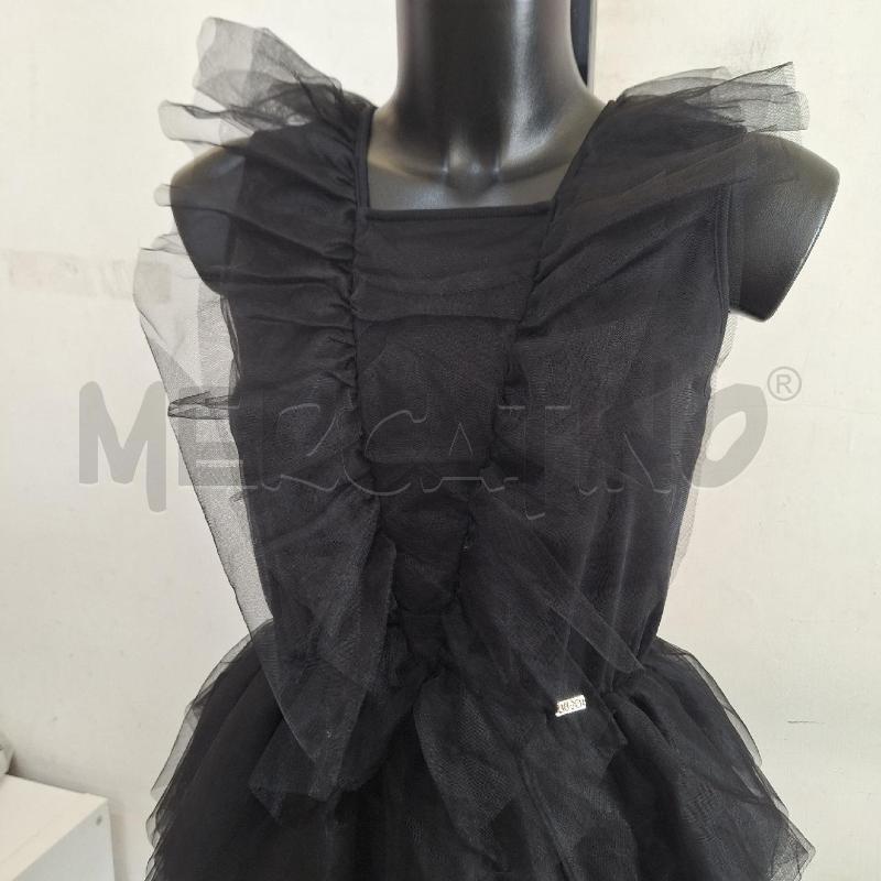 VESTITO RAGAZZA LIUJO MILANO NERO VELATO BALZE | Mercatino dell'Usato Ottaviano 3