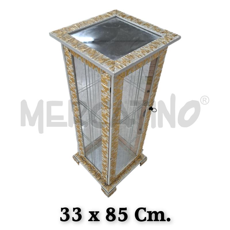 VETRINETTA BIANCO DORATO SPECCHIO  | Mercatino dell'Usato Ottaviano 1