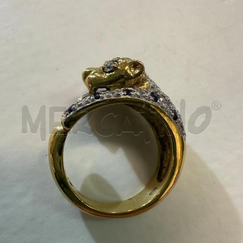 ANELLO DONNA TIGRE STRASS DORAT RG | Mercatino dell'Usato Oristano 1