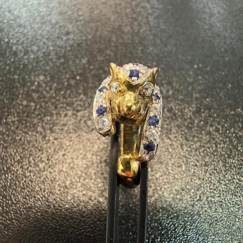 ANELLO DONNA TIGRE STRASS DORAT RG | Mercatino dell'Usato Oristano 2