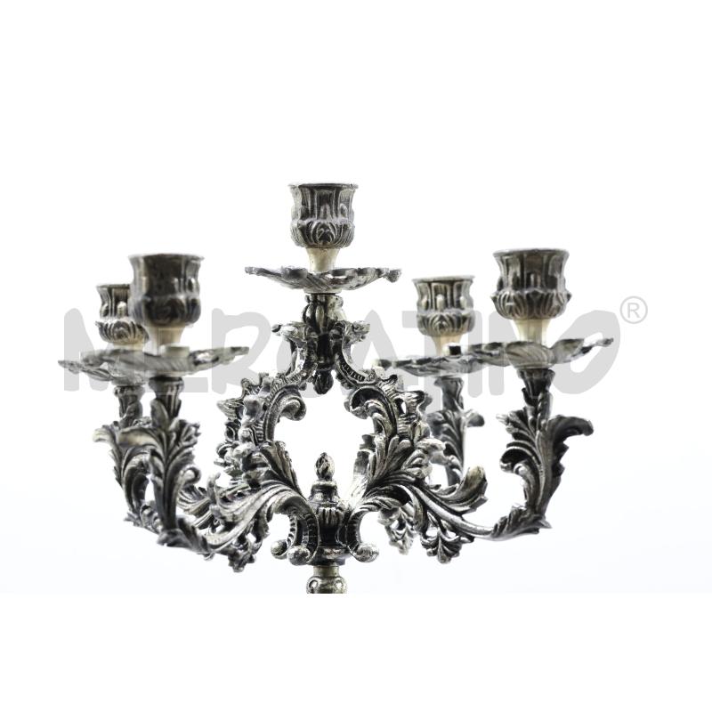 ANTICO CANDELABRO DONNA ARGENTATO 60CM | Mercatino dell'Usato Oristano 3