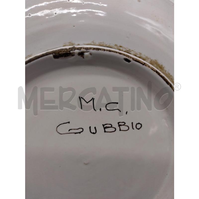 ANTICO PIATTO DIPINTO C.MONARCHI GUBBIO | Mercatino dell'Usato Oristano 4