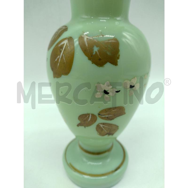 ANTICO VASO OPALINE VERDE + FIORI | Mercatino dell'Usato Oristano 2