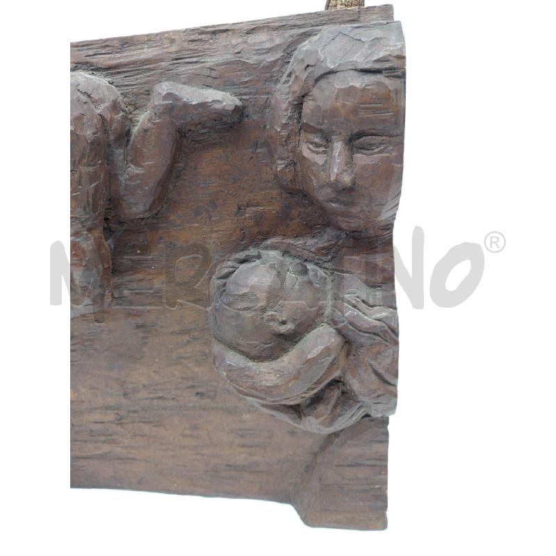 BASSORILIEVO LEGNO FAMIGLIA | Mercatino dell'Usato Oristano 3