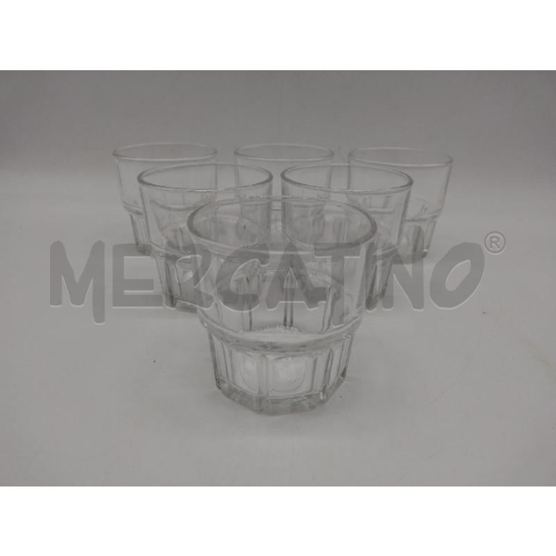 BICCHIERE VETRAVIR ITALY A PANNELLI 6PZ | Mercatino dell'Usato Oristano 1