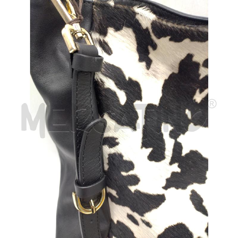 BORSA DONNA NERA PELLE CAVALLINO | Mercatino dell'Usato Oristano 4