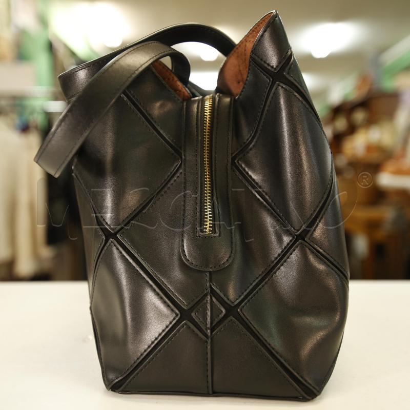 BORSA DONNA NERA ROMBI MARELLA ECOPLLE | Mercatino dell'Usato Oristano 3