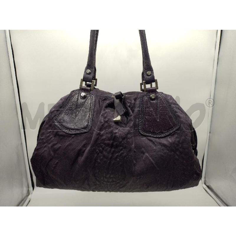 BORSA DONNA VIOLA PELLE BIASIA VIOLA | Mercatino dell'Usato Oristano 1