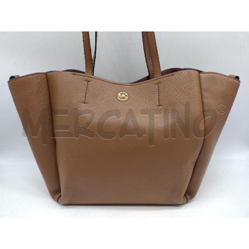 BORSA MICHAEL KORS FREYA LARGE TOTE PELLE MARRONE | Mercatino dell'Usato Oristano 1