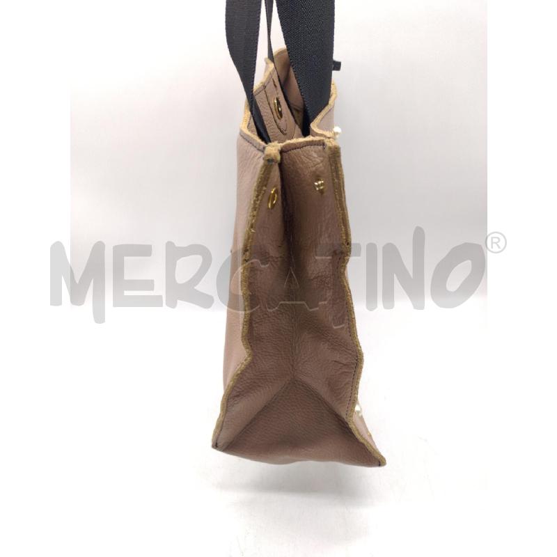 BORSA PELLE ROSA LUNA BAG PERLE | Mercatino dell'Usato Oristano 5