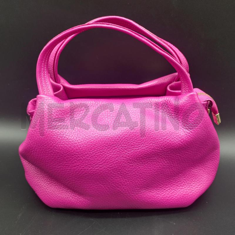 BORSETTA D PELLE FUCSIA  | Mercatino dell'Usato Oristano 1