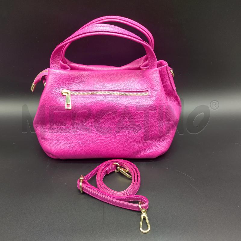 BORSETTA D PELLE FUCSIA  | Mercatino dell'Usato Oristano 2
