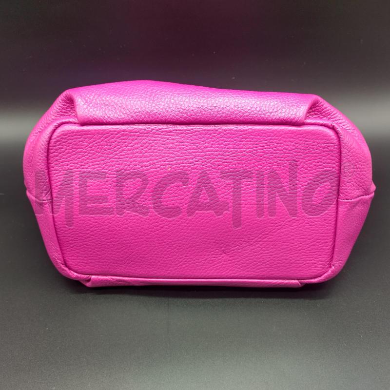 BORSETTA D PELLE FUCSIA  | Mercatino dell'Usato Oristano 4