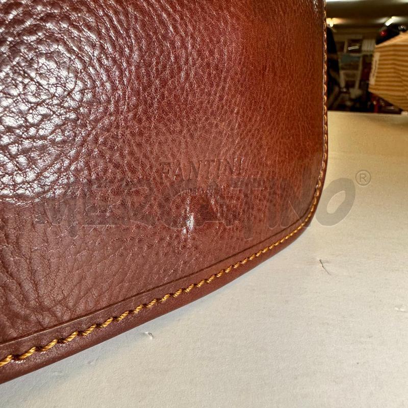 BORSETTA PELLE MARRONE FANTINI PELLE MOD DEA | Mercatino dell'Usato Oristano 3