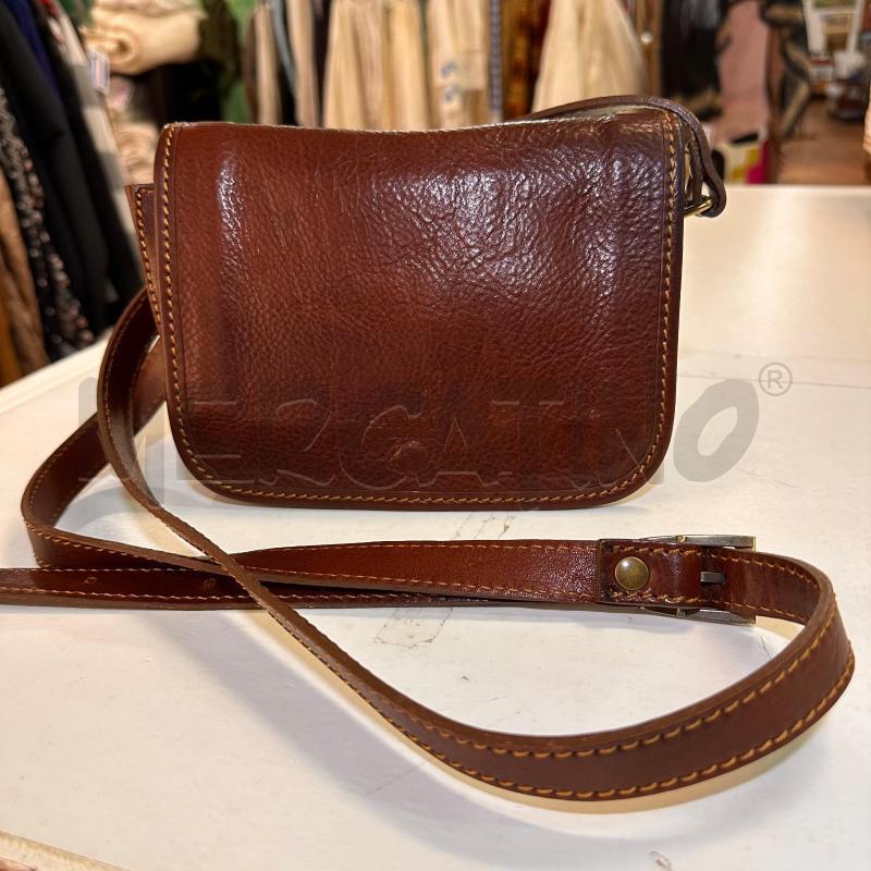 BORSETTA PELLE MARRONE FANTINI PELLE MOD DEA | Mercatino dell'Usato Oristano 5