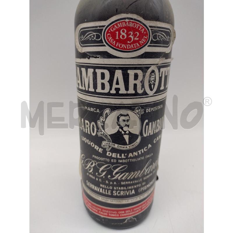 BOTTIGLIA AMARO GAMBAROTTA 1 LITRO | Mercatino dell'Usato Oristano 2