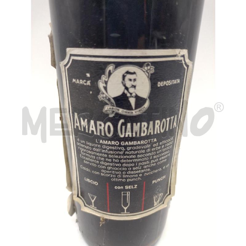 BOTTIGLIA AMARO GAMBAROTTA 1 LITRO | Mercatino dell'Usato Oristano 3
