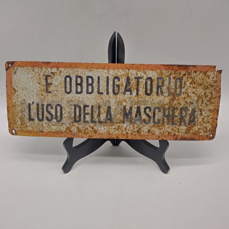 CARTELLO È OBBLIGATORIO L'USO DELLA MASCHERA | Mercatino dell'Usato Oristano 1