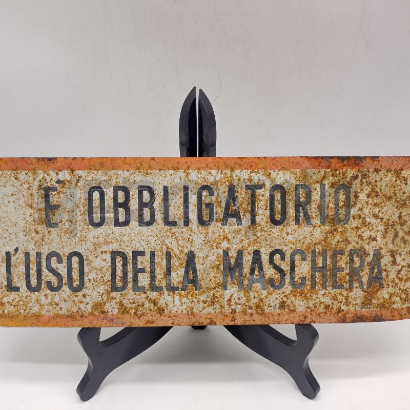 CARTELLO È OBBLIGATORIO L'USO DELLA MASCHERA | Mercatino dell'Usato Oristano 2