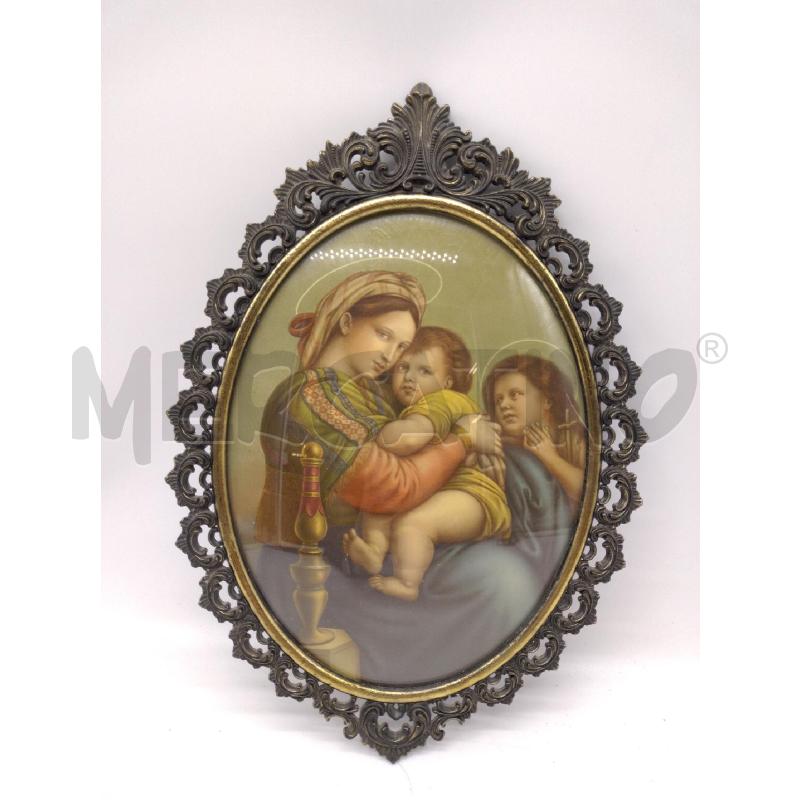 CORNICE OVALE MET MADONNA DELLA SEGGIOLA | Mercatino dell'Usato Oristano 1