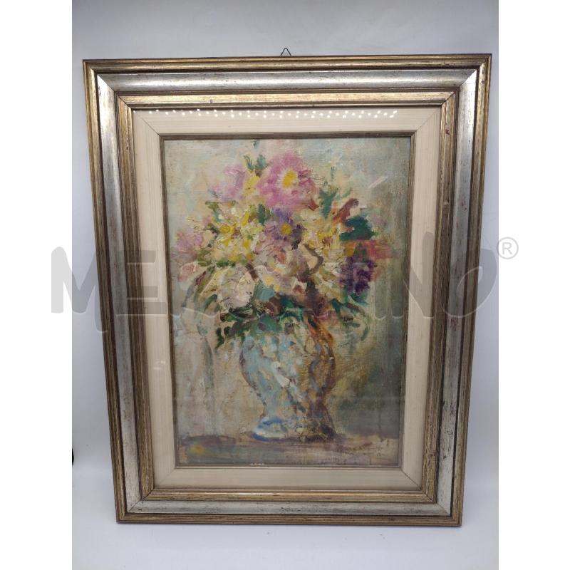 DIPINTO CASSINA VASO DI FIORI CON DEDICA | Mercatino dell'Usato Oristano 1