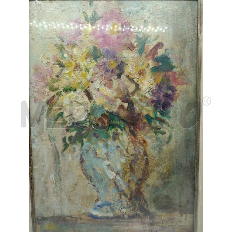 DIPINTO CASSINA VASO DI FIORI CON DEDICA | Mercatino dell'Usato Oristano 2