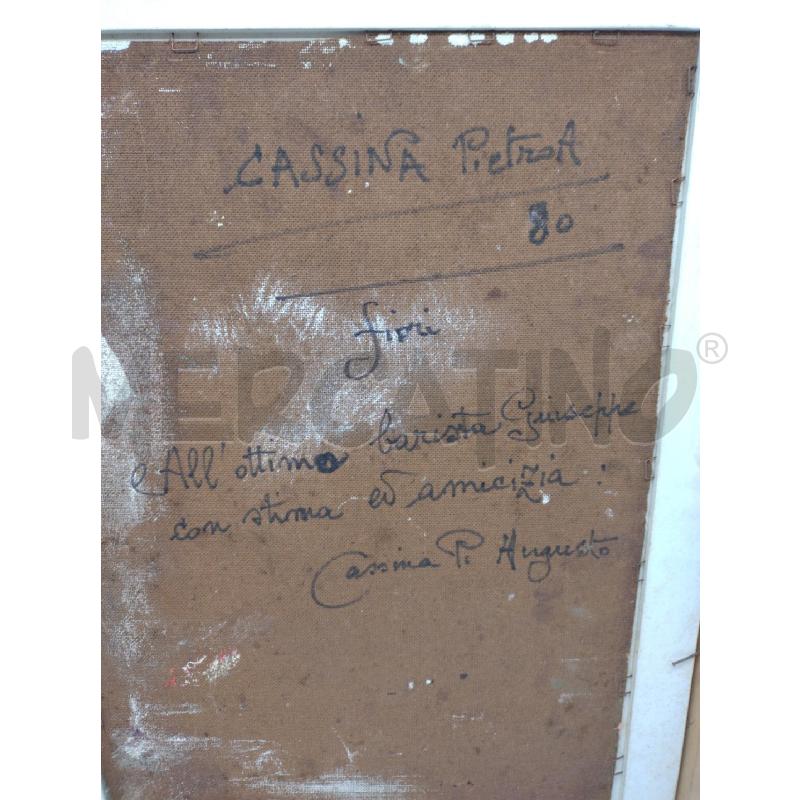 DIPINTO CASSINA VASO DI FIORI CON DEDICA | Mercatino dell'Usato Oristano 5