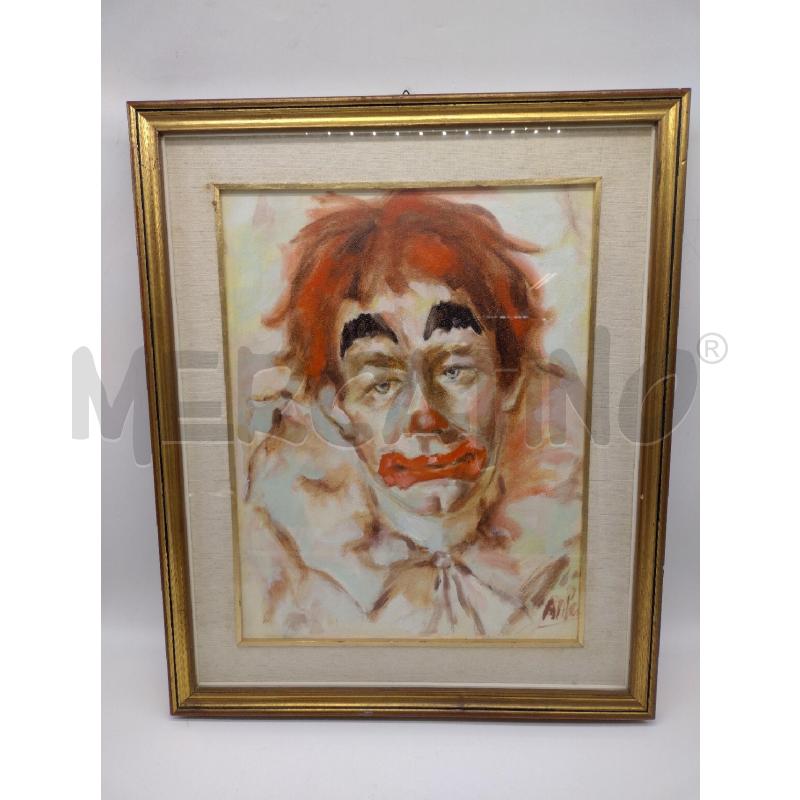DIPINTO CLOWN CON CORNICE | Mercatino dell'Usato Oristano 1