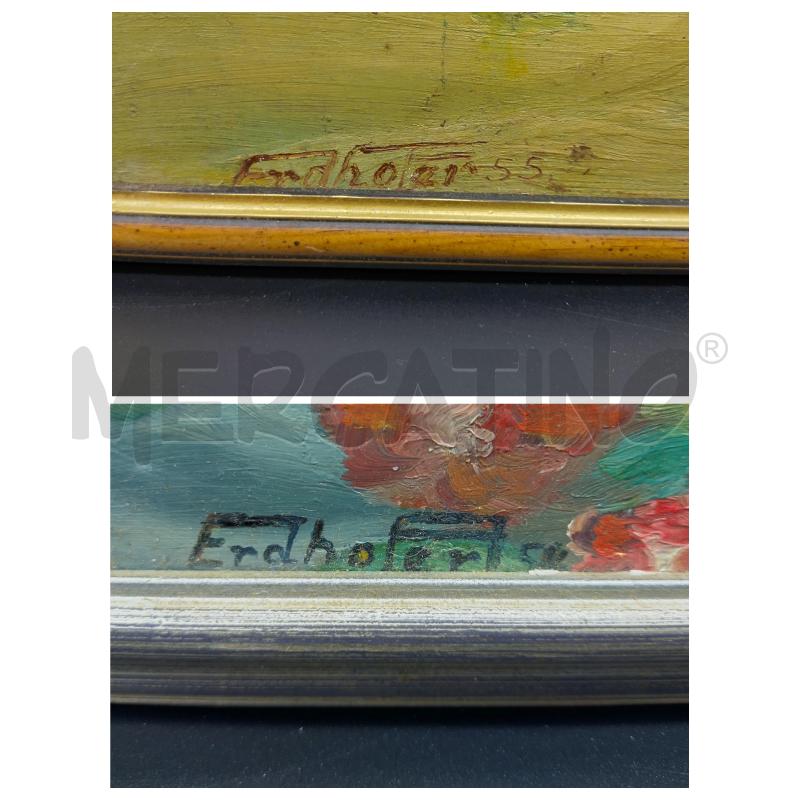 DITTICO FLOREALE ERDHOFER (1954-1955) | Mercatino dell'Usato Oristano 4